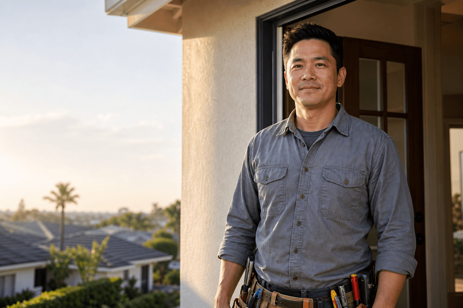 A Vietnamese-American small-business owner in Orange County